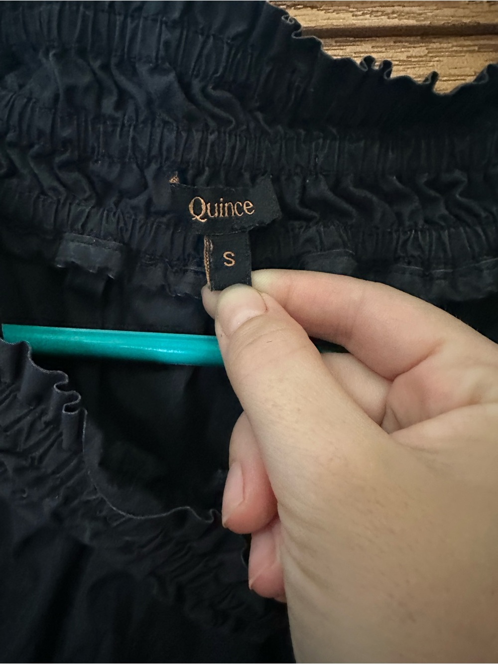 Quince Black Tiered Midi Skirt - Picture 2 of 3